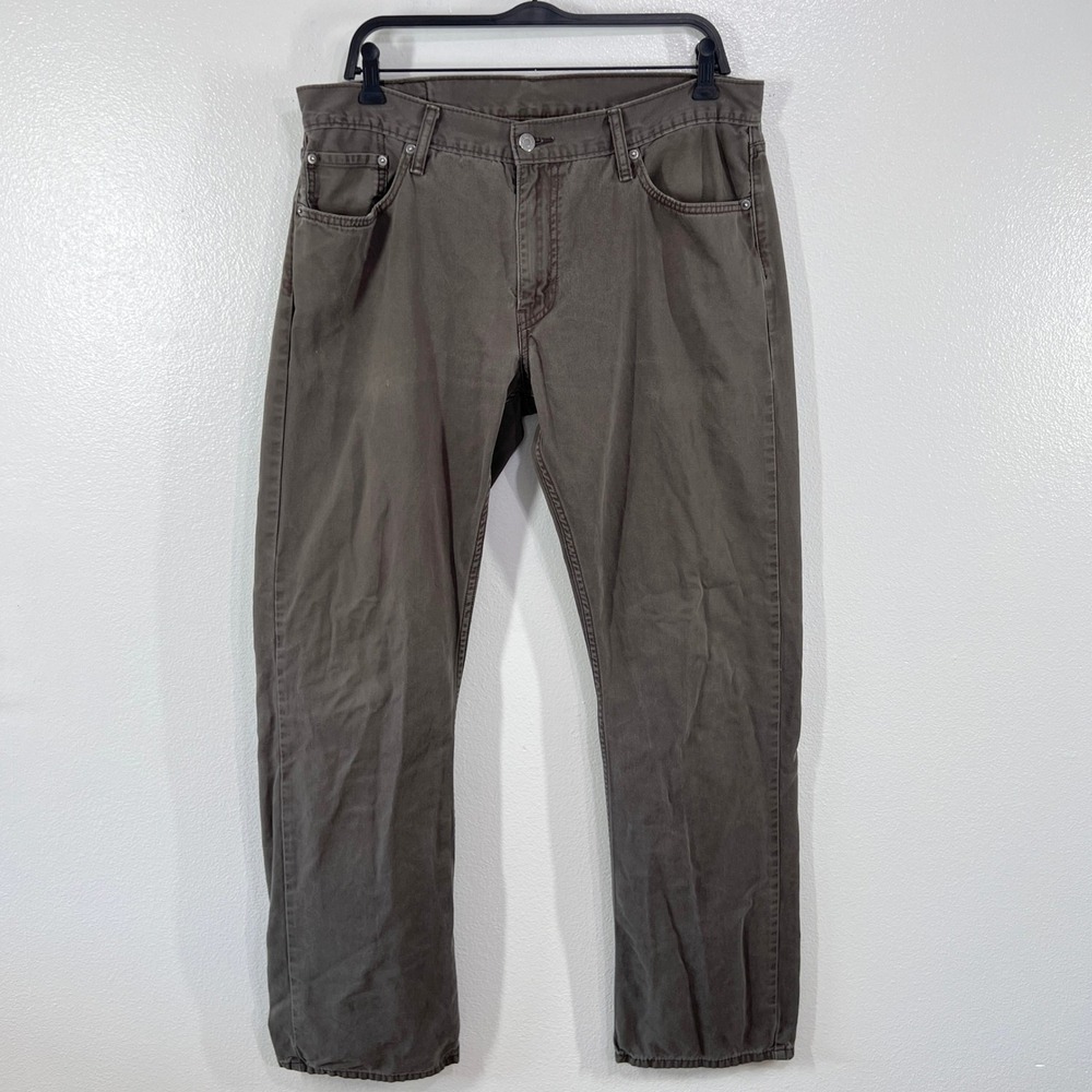 Levi's 514 Men's Straight Fit Jeans 36x34 Brown Cotton Earthy Neutral Workwear‎
